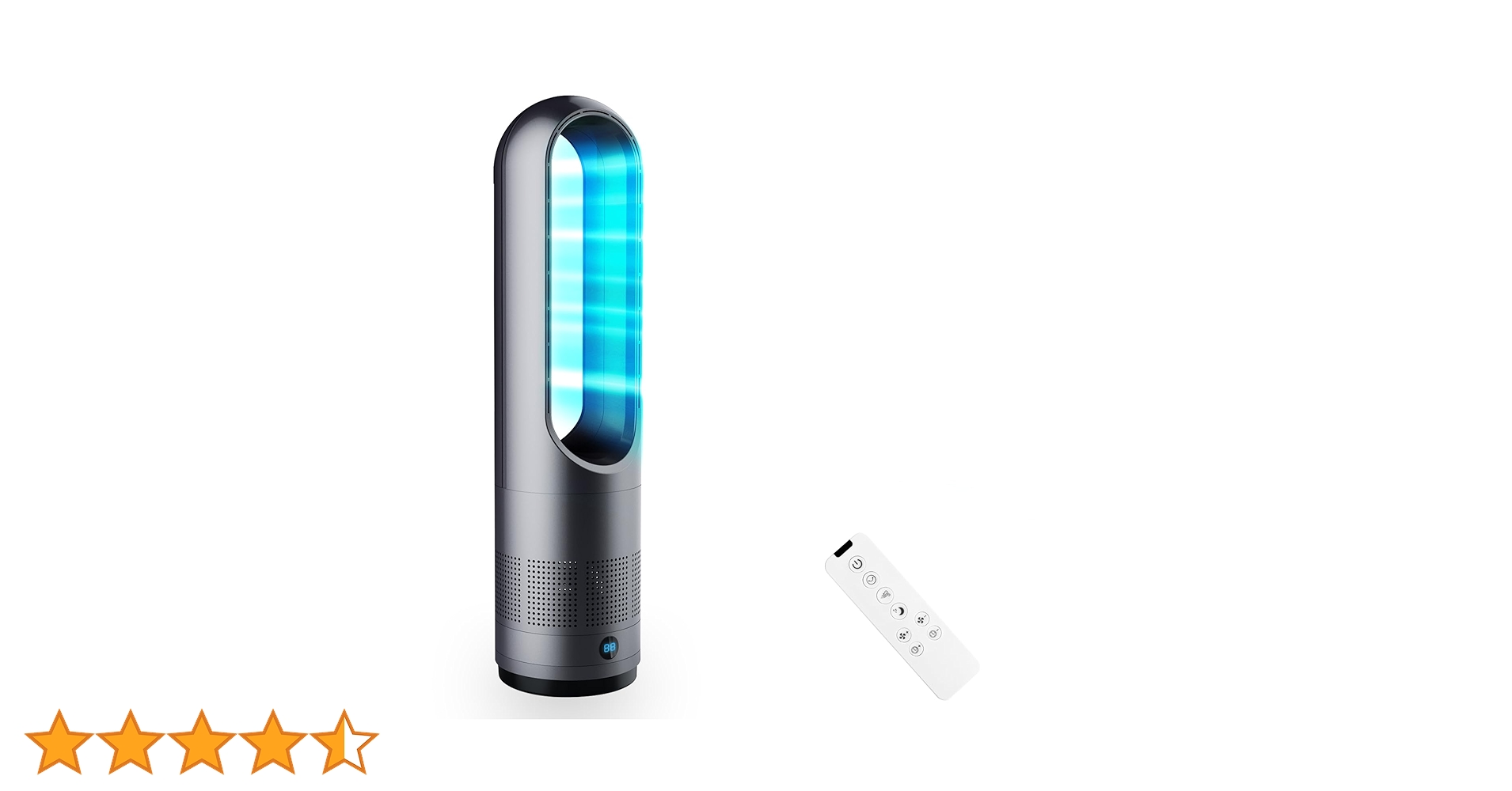 最新進化・静音・ DCモーター節電】扇風機羽なし タワーファン 8段階風量調節 Amazon | 【2025最新進化・静音・ DCモーター節電】扇風機羽なし